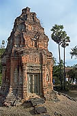 Bakong temple - ancillary tower around the base of the main pyramid.